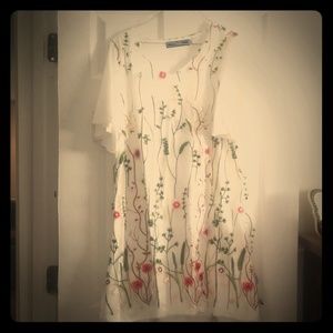 White floral dress